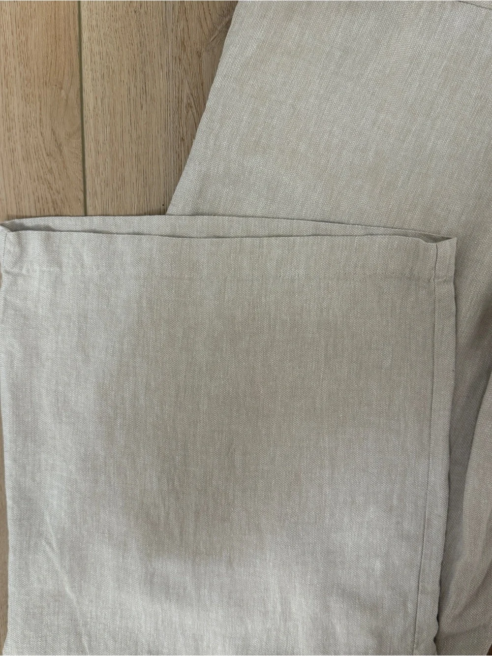 H&M Women’s Wide-Leg Linen-Blend Pants in Light Taupe - 40/8